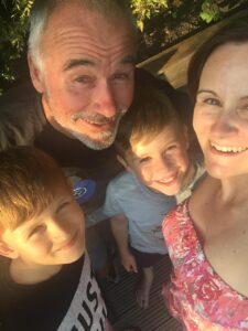 Greg with the family